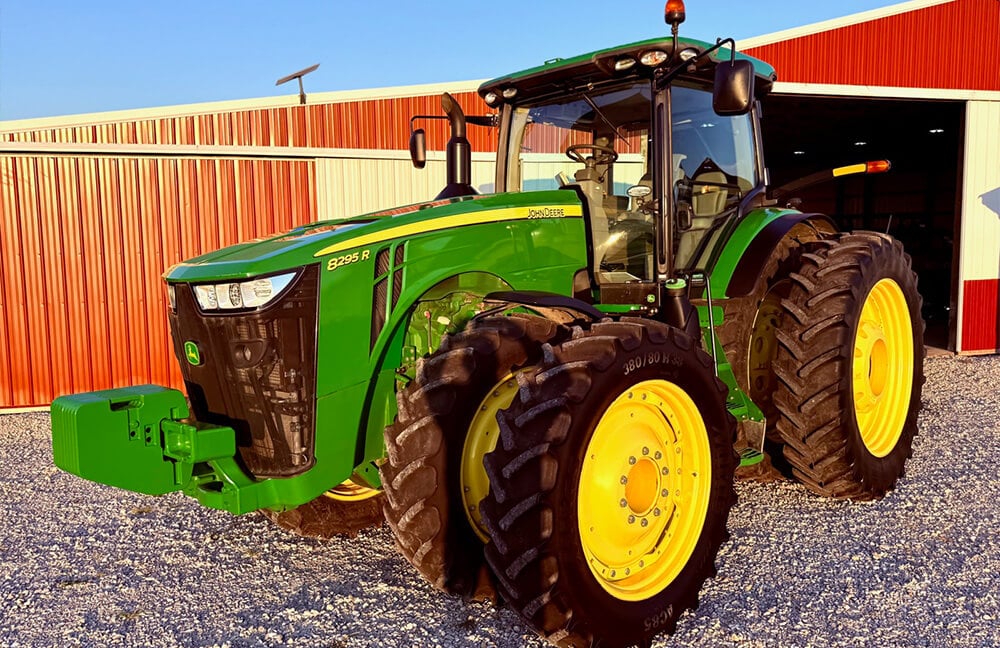 A John Deere 8295 R Tractor