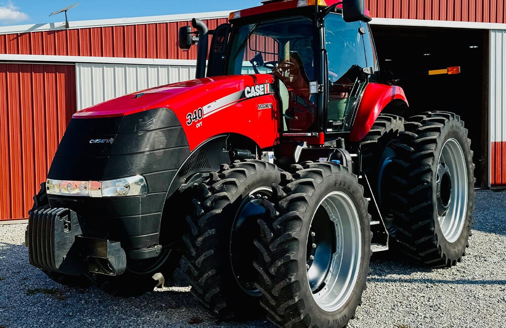A Case IH 340 Magnum tractor